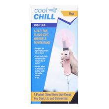 Load image into Gallery viewer, COOL CHILL®️ 4-in-1 Mini Fan | *available in Blue and Pink colors