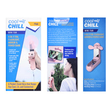 Load image into Gallery viewer, COOL CHILL®️ 4-in-1 Mini Fan | *available in Blue and Pink colors
